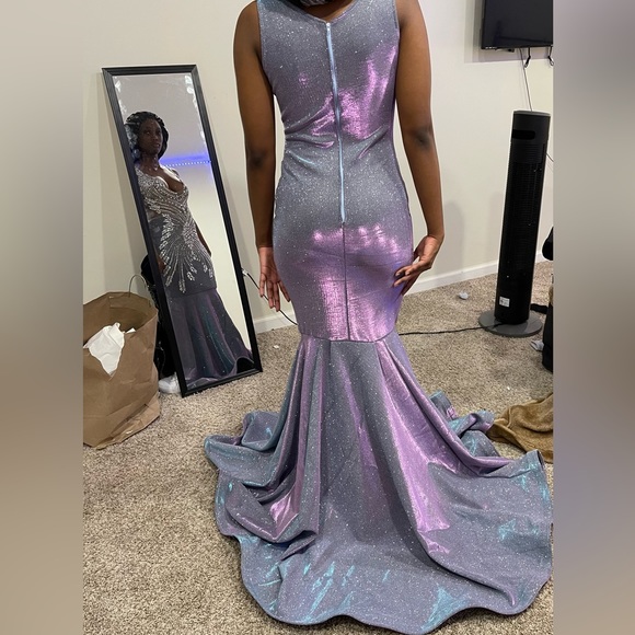 72 inches 6ft long dress, Multicolor dress, Handmade from scratch - Picture 4 of 5